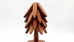 [🇵🇭 Stock&COD] Creative Solid Wooden Trivets Hot Dishes Plate Mat Tree Design Placemat Heat Pad for Hot Pots and Pans