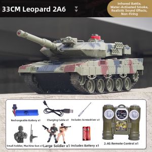 Remote Control Combat Tiger Style 99 Style Rechargeable Smoking Tank