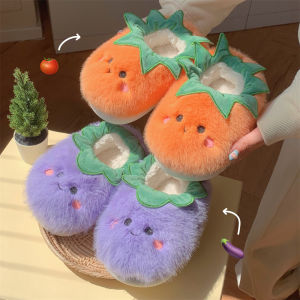 Dép Cotton Mùa Đông Cho Nữ Dép Mẹ Và Con Dép Lông Cừu Ấm Áp Chống Trượt Đế Dày Họa Tiết Sọc Mỏng Thiết Kế Sáng Tạo Dễ Thương