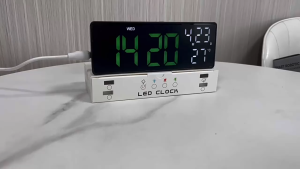 Led Digital Clock Desktop Electronic Table Clocks Multifunction Mirror Led Clock