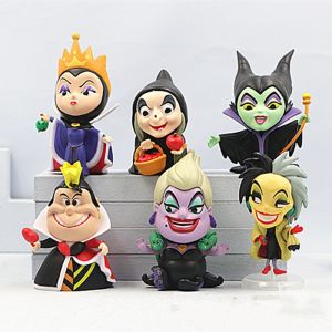 Anime Maleficent Petit Villain Poisonous Witch Movie Cruella De Vil Queen Character Model Figure Decoration Toys Christmas Gift