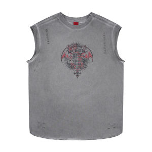 zuocisankon | Street Style Hip Hop Oversized Sleeveless T-shirt
