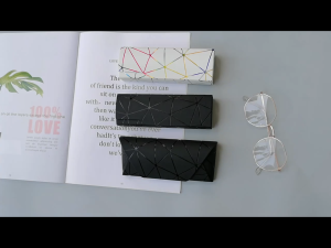 Fashion Glasses Case PU Pearlescent Lattice Dazzling Glasses Case Optical Reading Eyeglasses Box