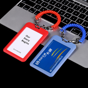 Anti-Lost Bus Access Card Retractable Elastic String Spring Rope ID Card Holder Student Citizen Card Holder Pull Lanyard