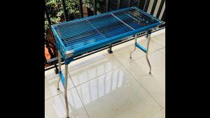 Bếp Nướng Than hoa Inox Gấp Gọn Phù hợp Dã ngoại nướng sân vườn Homestay kinh doanh đồ nướng - Mẫu H2 - Lò Nướng Gấp Gọn Lò Nướng BBQ Ngoài Trời