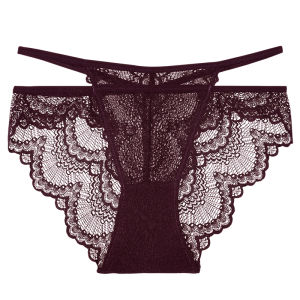 SHIYE | กางเกงในสตรีขอบลูกไม้ฝรั่งเศส โปร่งสบาย ต่ำเอว ทรงสามเหลี่ยม