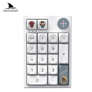 Darmoshark K3 Pro Bàn Phím Số Cơ Không Dây RGB 19 Phím Bluetooth Ba Chế Độ 2.4G Hot Swap Numpad Có Thể Lập Trình Cho Máy Tính Để Bàn Máy Tính Xách Tay Máy Tính Bảng