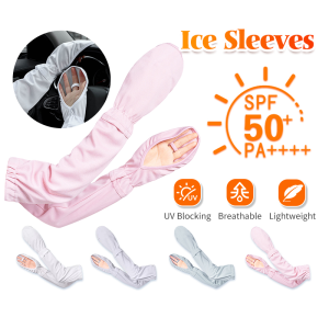 Sun Protection Large Size Ice Sleeve Gloves Summer Driving Sleeves Glove Loose Armguard Cycling UV Protection Sleeves 防晒手套