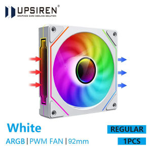 UPSIREN UF-9 PRISM 4 PRO Computer Chassis Fan，92mm ARGB 4 Pin PWM Quiet Cooling Fan 12V Large Air Volume