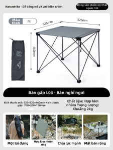 NatureHike | Bàn Ngoài Trời Gấp Đựng Di Động