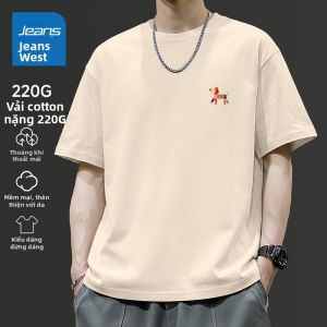 Jeanswest | Áo Thun Tay Ngắn Cotton Họa Tiết Chó Cho Bé Trai Mùa Hè 2026