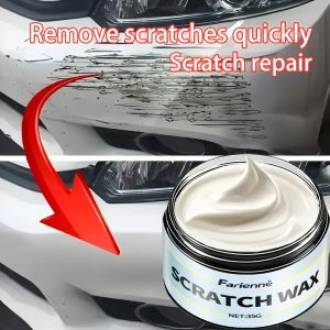 Car Scratch Repair Paste - All-in-One Scratch Remover & Polisher for All Car Paint Types - DIY Car Body Care with Fast-Acting Fo