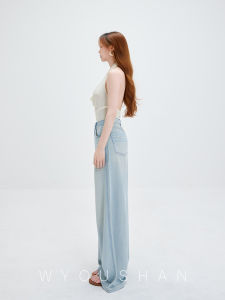 High Waist Wide Leg Jeans Womens Floor Length Pants Spring Autumn Loose Trousers Casual Comfortable Breathable Denim