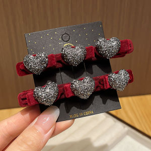 กิ๊บติดผมสไตล์เกาหลีสุดหรูหราสำหรับผู้หญิง กิ๊บติดผมแบบมุมหน้าม้า ทรงเรียบง่าย สไตล์ใหม่ปี 2024 ของ Guciery