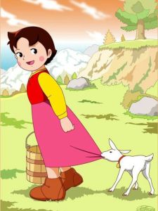 KAYOU | Heidi Diamond Painting Girl in the A-Alps Animation Girl DIY Diamond Embroidery Cross Stitch Child Hand Gifts Home Wall Decor