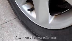 PINMOAPO 4/8PCS Tire Pressure Indicator Valve Caps Car Tire Pressure Monitor Caps Visual Alert Air Stem Covers For Auto Motorcyc