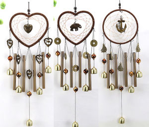 1pcs Creative Dream Catcher Multi-tube Bell Decorative Pendant Hanging Ornament Love Anchor