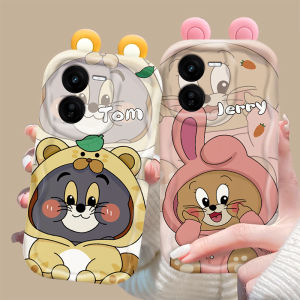 เคสโทรศัพท์ซิลิโคนลายแมวและกระรอก ลายครีม รุ่นใหม่ ป้องกันการตกหล่น ดีไซน์น่ารัก สำหรับผู้หญิง รุ่น Z8x Z7i Z5x Z3