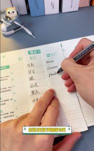 English Vocabulary Memory Book for Primary School Students Daily 10 Words Memory And Writing Tool with Hermann Ebbinghaus Curve