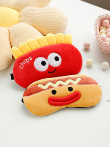 Applications Eye Mask Sleep Shading and Ventilation Male and Female Students Eye Shield Relieve Eye Fatigue Cute Calorie Food Heat and Clod