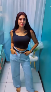 Women Wide Leg Denim Jeans (Washed)Baggy Jeans