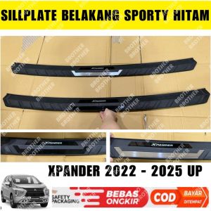 Sillplate Belakang Xpander 2022 2024 2025 Sporty Hitam List Chrome Hitam