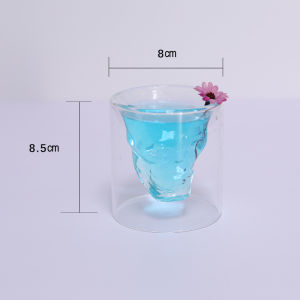 Smoked Glass Cover Professional Real Wood Bar Cocktail Atmosphere Sensation Molecular Mixology Ice Hockey Cocktail Glass Cover