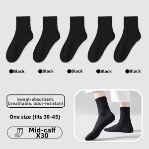 Daily Disposable Breathable Anti-odor Mens Short Socks