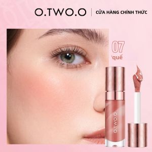 O.TWO.O Liquid Blush - Kem Má Hồng Dạng Lỏng Dưỡng Ẩm Lâu Trôi Tự Nhiên Lì Mịn Giàu Sắc Tố Kích Thước Đầy Đủ