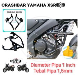 CRASHBAR TUBULAR XSR 155 PLUS JALU FRAME SLIDER CRASHBAR XSR 155 KUALITAS PREMIUM TEBAL PIPA 15mm