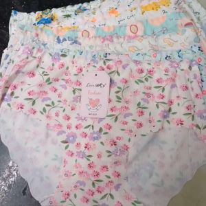 5-10 Quần Lót Nữ Su Bé Gái 35kg Đến 50kg 023LO Không Lộ Viền Hoạ Tiết Cute May Chắc MarketOnline68