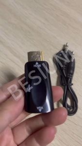HDMI Male to VGA Female Konverter Adaptor + Audio Kabel 1080P untuk PS3 TV Proyektor PC Laptop