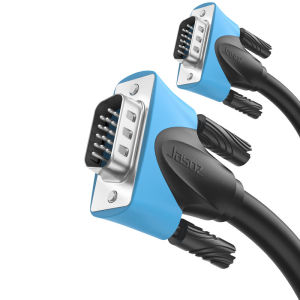 Vention | VGA Cable 1.5m 2m 3m Male to Male Cable 1080P Cabo 15 Pin Cord Wire Braided Shielding for Computer Monitor Projector VGA Cable