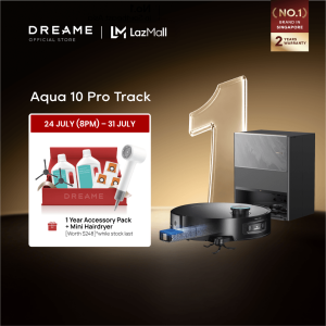 【GRAND LAUNCH】Dreame Aqua 10 Pro Track Robot Vacuum | FIRST Track-Type Roller Mop Robot | 45 Degree Fresh Water Mopping