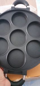 กระทะทำขนมบ้าบิ่น 7หลุมโอปันยากิ แพนเค้ก พิชซ่ามินิ เคลือบเทปล่อน ลึก 2 cm