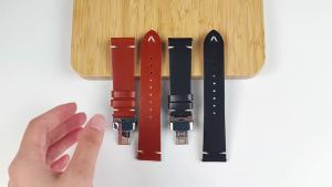 18/20/22mm Bracelet for Seiko Universal Oil Wax Leather Watch Bands Men Women Butterfly Buckle Stitching Cowhide Strap for Omega