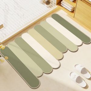 VIKAMA Bathroom Floor Mats Diatomite Soft Mats Room Doorway Household Water-absorbent Non-slip Toilet Bathroom Doormat Foot Mat