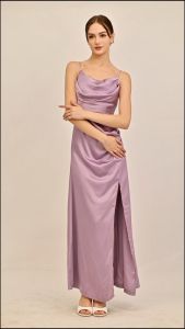 BebeBeige Adjustable Strap Dress Purple