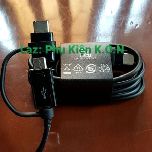 Cáp Sạc Nhanh 2 Đầu SAMSUNG [2in1] Type-C & Micro USB Mới 100%