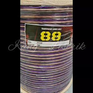 Kabel Transparan / Kabel Audio/Kabel Speaker 2x120x300 Yard