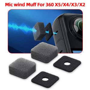 Mic Wind Muff Microphone For Insta360 X5/X4/X3/One X2 Windproof Sponge Cover Microphone Windshield Replacement Action Camera Accessories