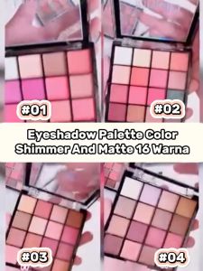 Eyeshadow Palette Shimmer Matte 16 Warna Natural Earth Colors
