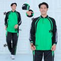 Baju Olahraga One set pria lengan panjang pakai saku / Setelan baju Olahraga senam pria wanita. 