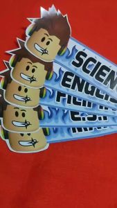 Roblox Subject Notebook Sticker Label