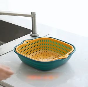 Fruit Washing Basket - Great for cleaning Washing and Draining Fruits and Vegetables