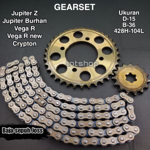 Gear gir set Jupiter z lama burhan Vega r fiz r vega r new gigi tarik gearset jupiter burhan sss