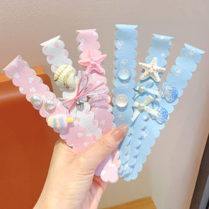 Childrens Hair Band Fringe Organizer Magic Tape No-pressure Hair Band