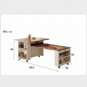 Pashaman | Rollable and Extendable Side Table Home use for small spaces