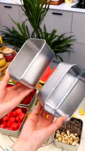 COMBO Hộp Đựng Thực Phẩm Inox Không RỉTiện Lợi-Có Nắp Đậy
