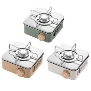 【Alloet】 Camping Cassette Stove Adjustable Mini Cassette Stove for Hot Pot Grilling BBQ